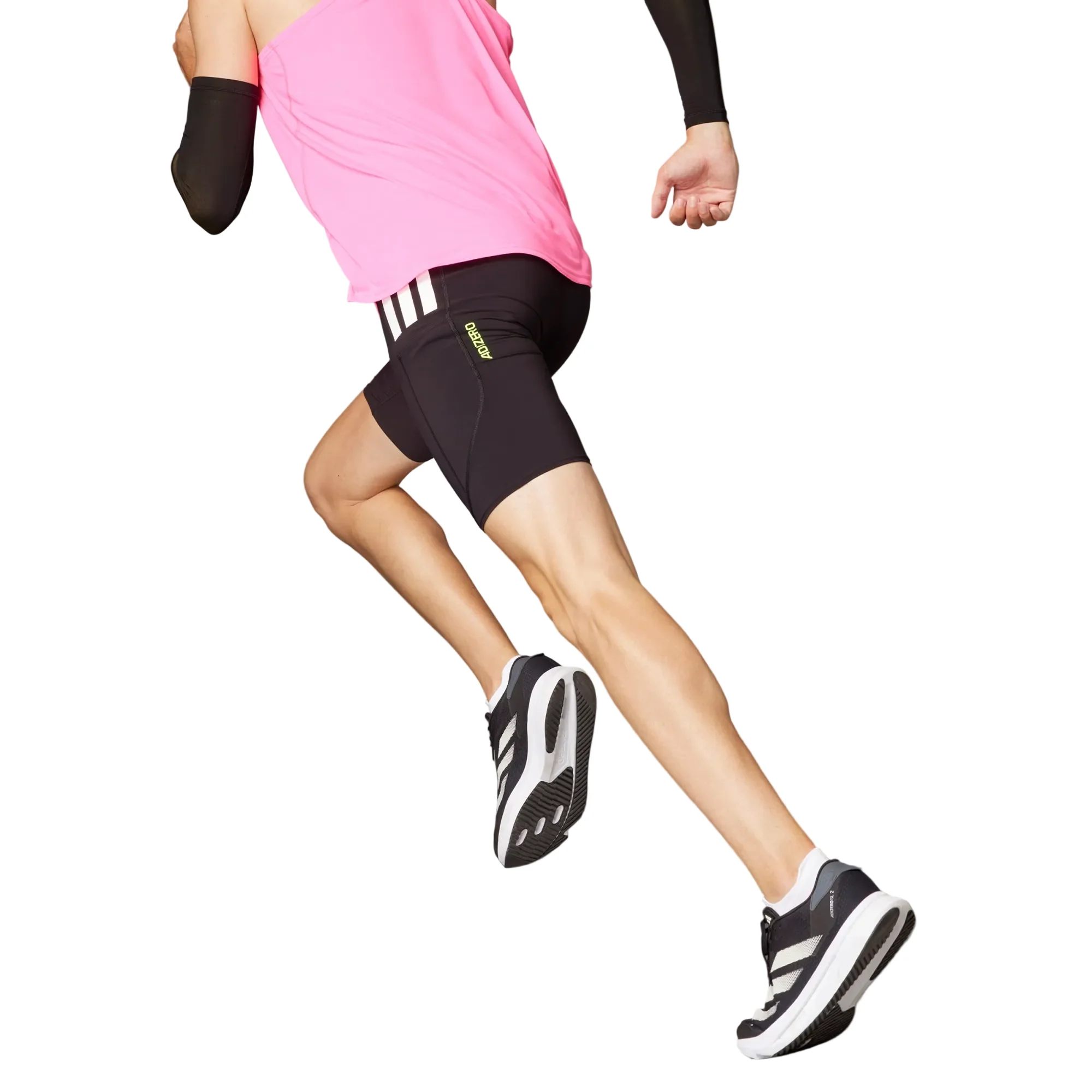 Adidas Adizero Running Short Pocket Leggings - Black - Image 3