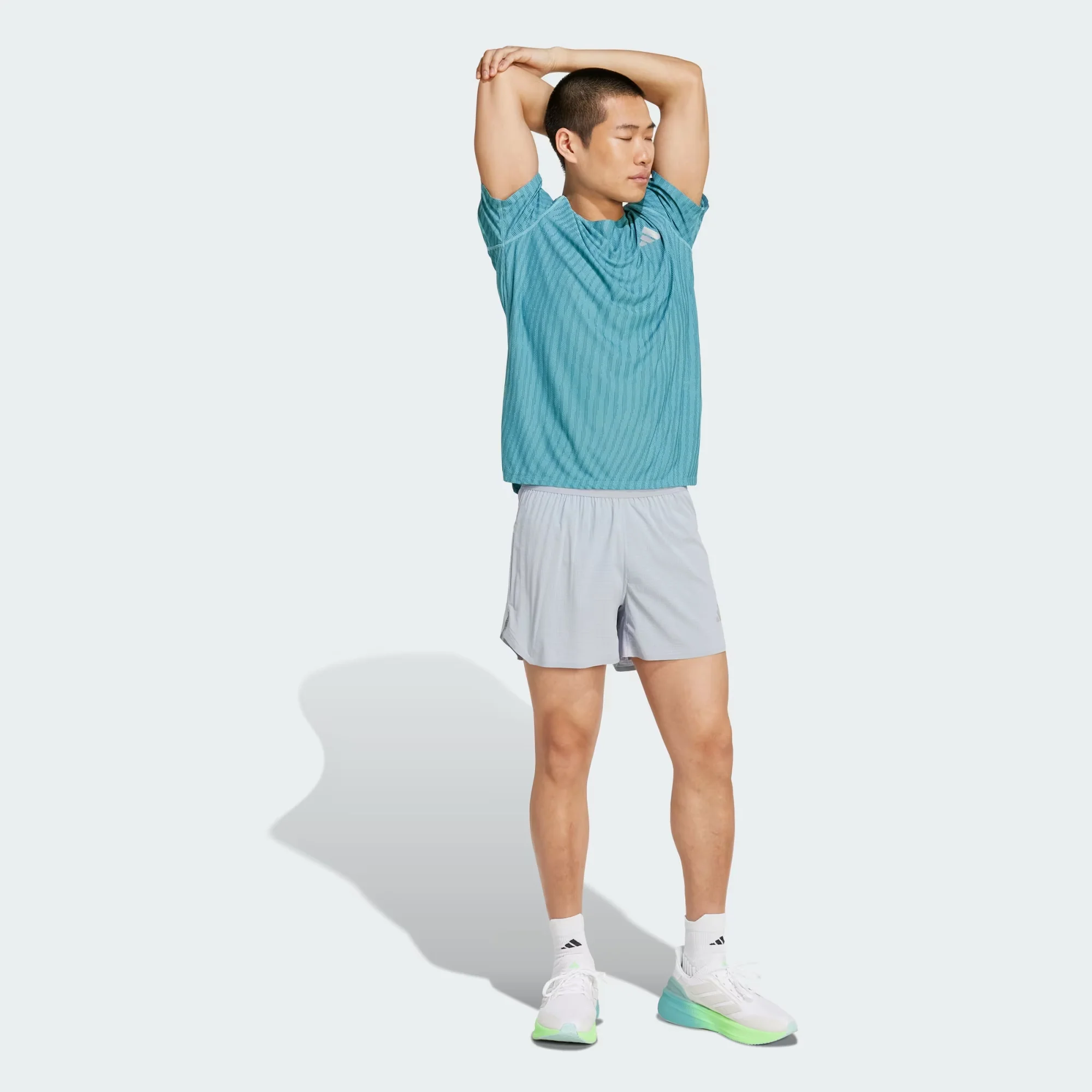 Adidas Mens Adi365 Running CLIMACOOL+ T-shirt - Mint Ton/Preloved Teal - Image 4