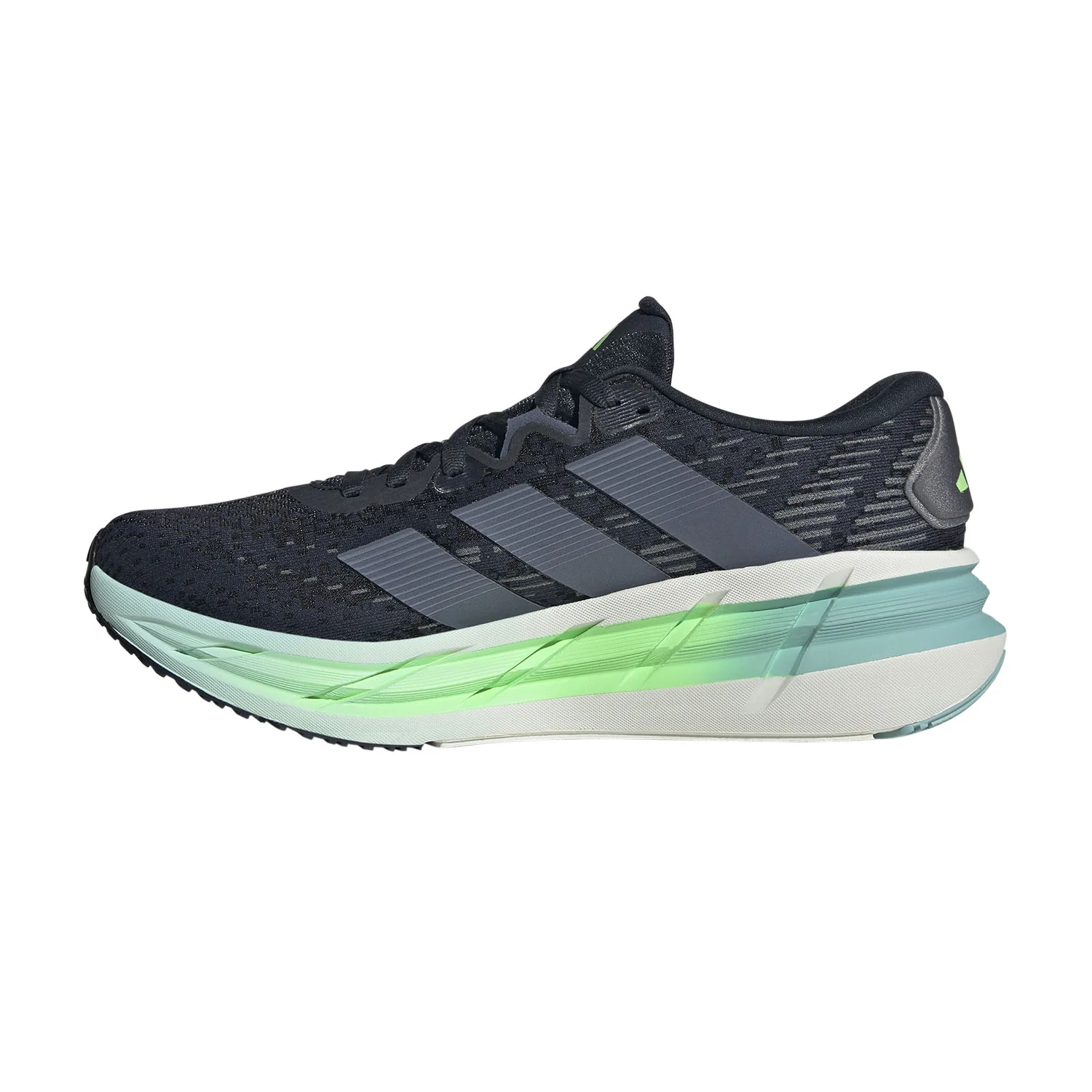 Adidas Mens Adistar 4 - Aurora Ink/Preloved Ink/Lime Burst - Neutral - AW25 - Image 3