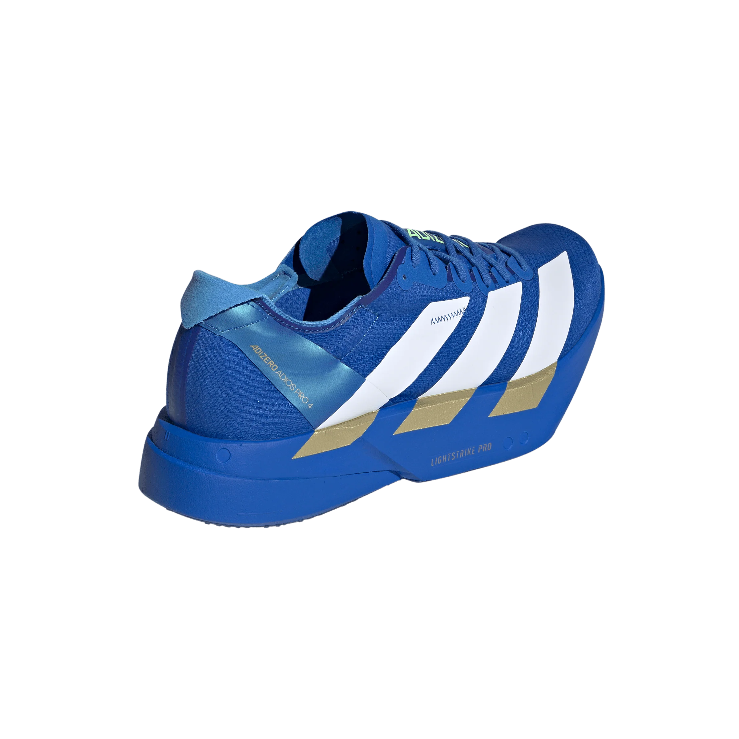 Adidas Mens Adizero Adios Pro 4 - Blue/Footwear White/Lime Burst - Neutral - SS26 - Image 6