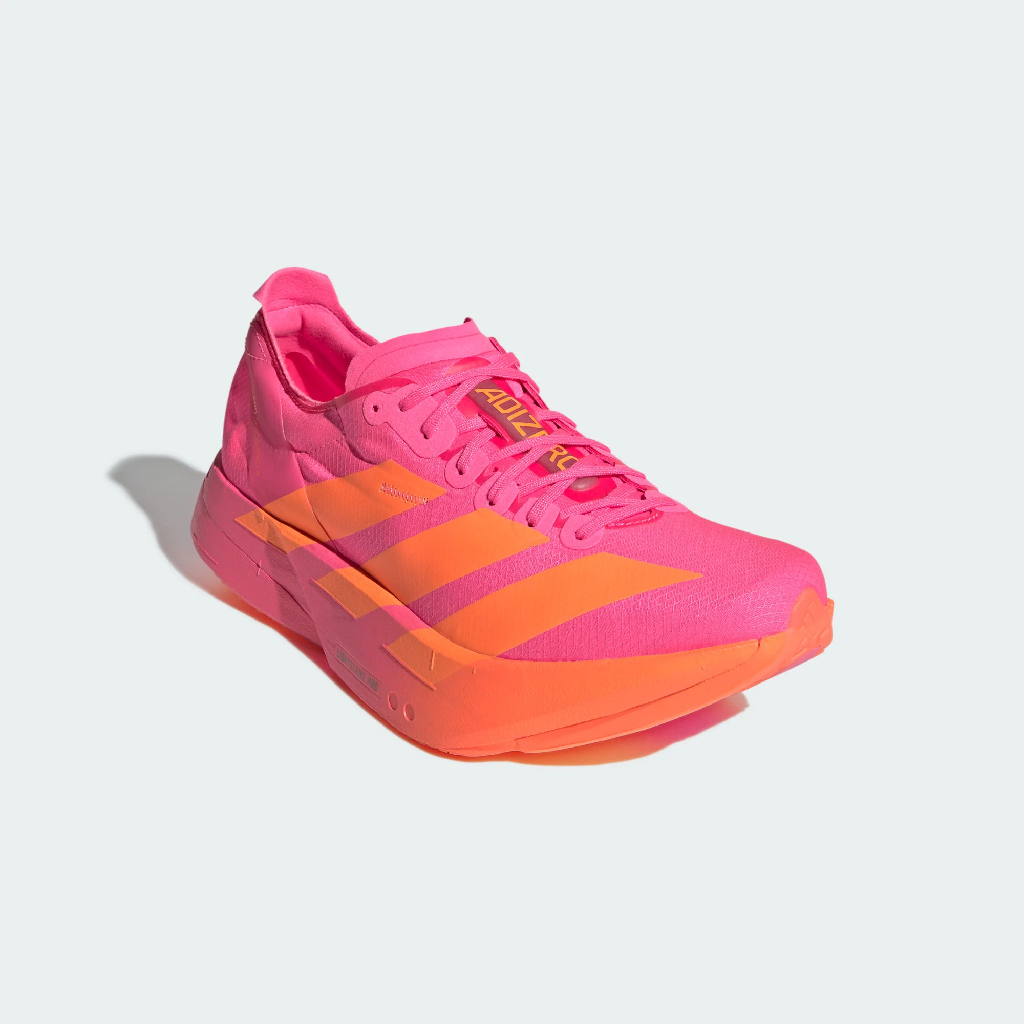 Adidas Mens Adizero Adios Pro 4 - Lucid Pink/Lucid Orange/Iron Metallic - Neutral - SS26 - Image 6