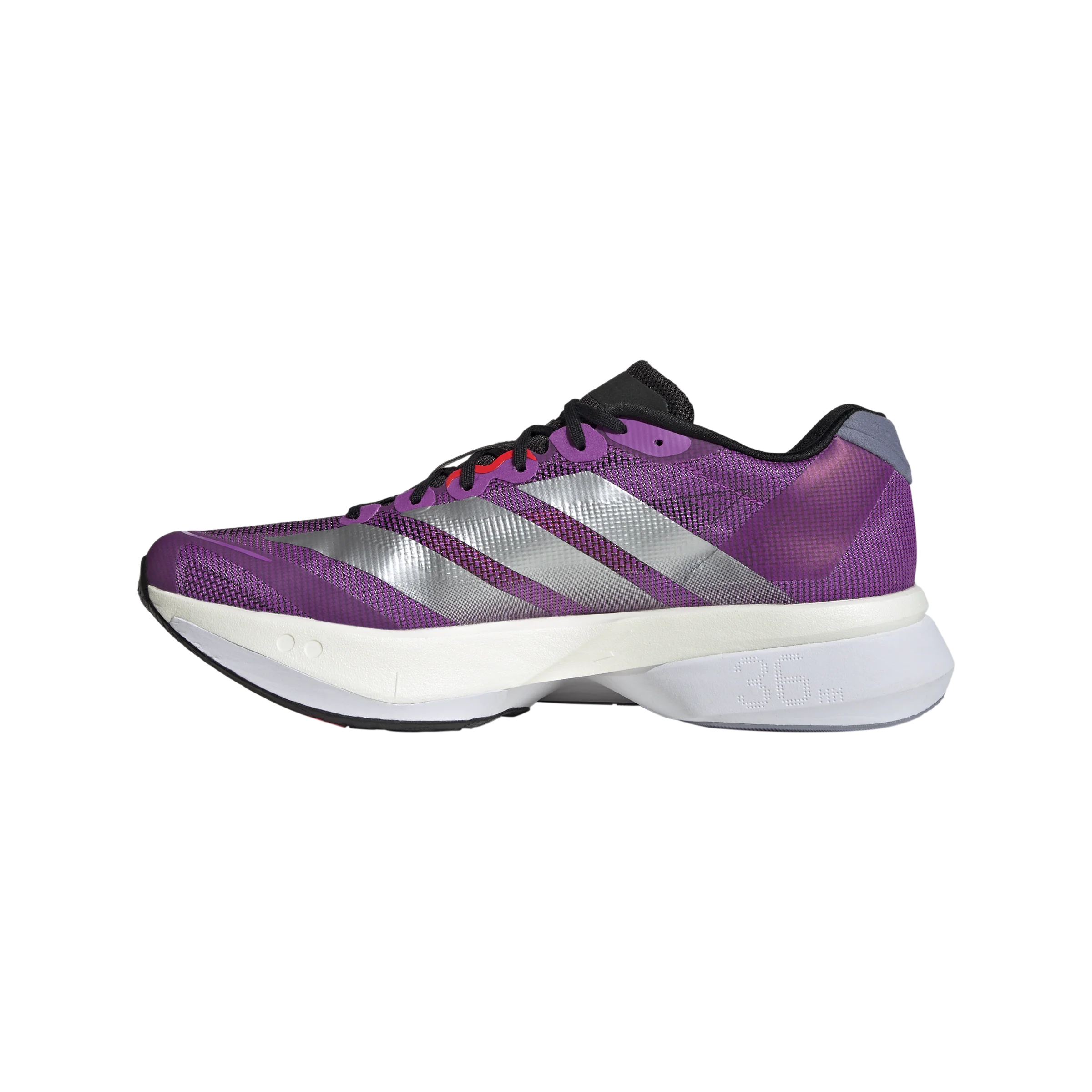 Adidas Mens Adizero Boston 13 - Purple Burst/Silver Metallic/Lucid Red - Neutral - AW25 - Image 4