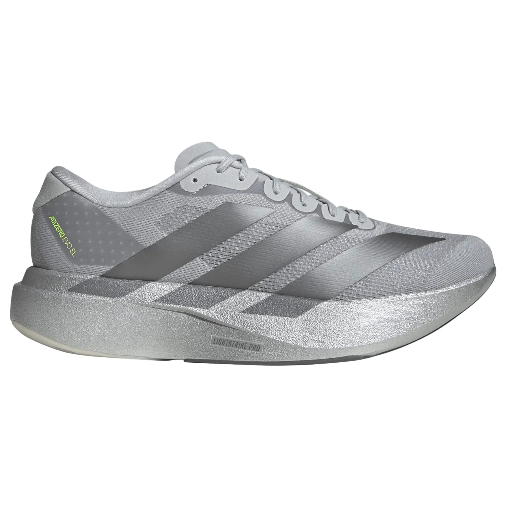 Adidas Mens Adizero Evo SL - Silver Metallic/Iron Metallic/Halo Silver - Neutral - AW25