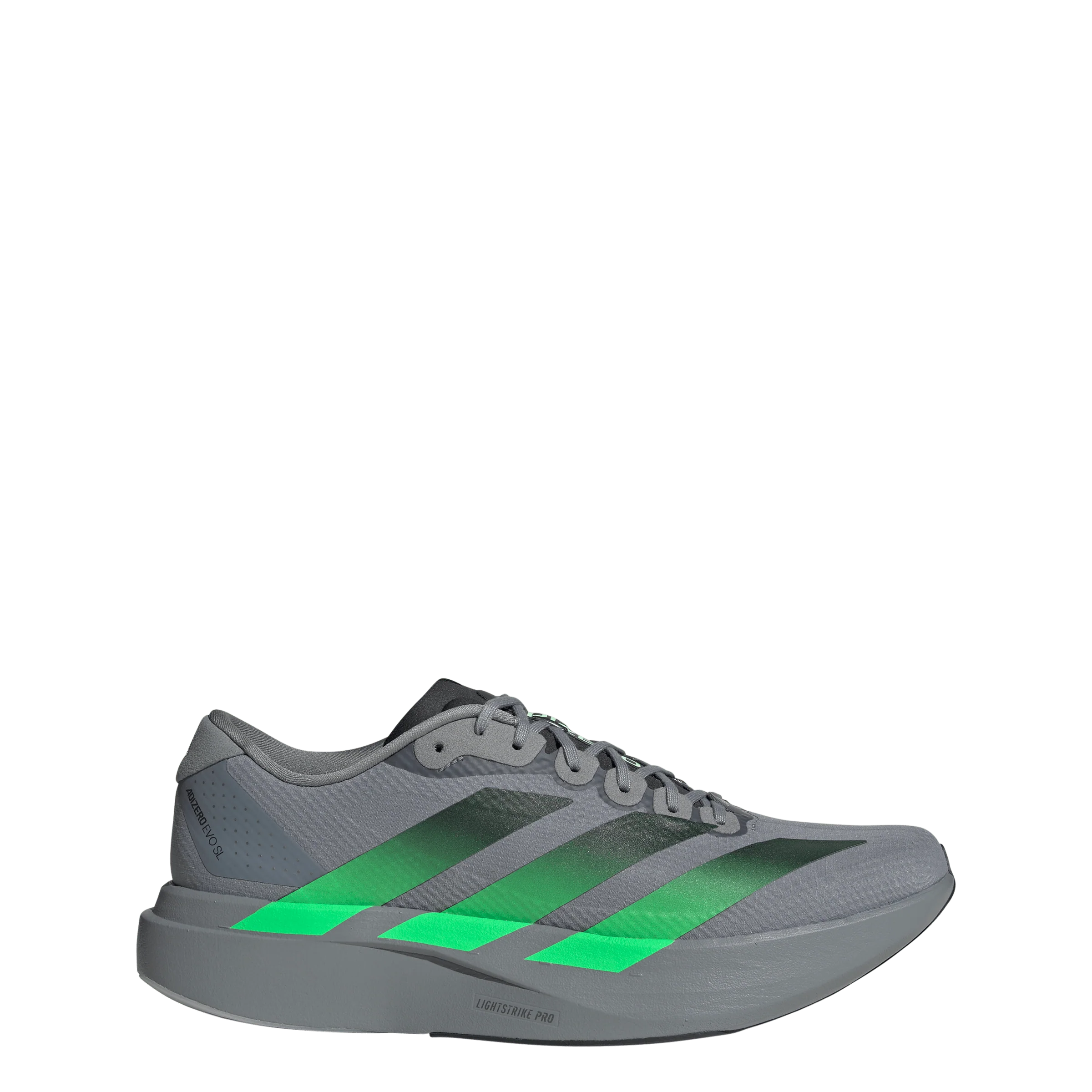 Adidas Mens Adizero Evo SL Woven - Grey/Screaming Green/Carbon - Neutral - SS26 - Image 3