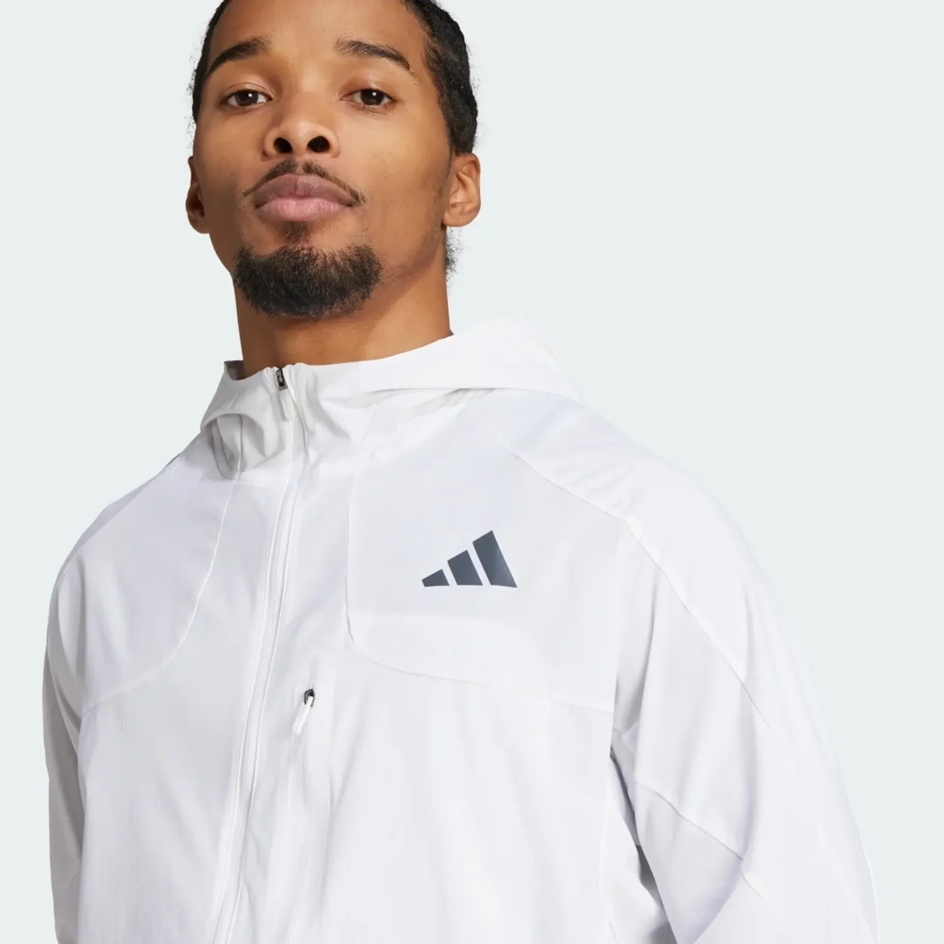 Adidas Mens Adizero Jacket - White - Image 2