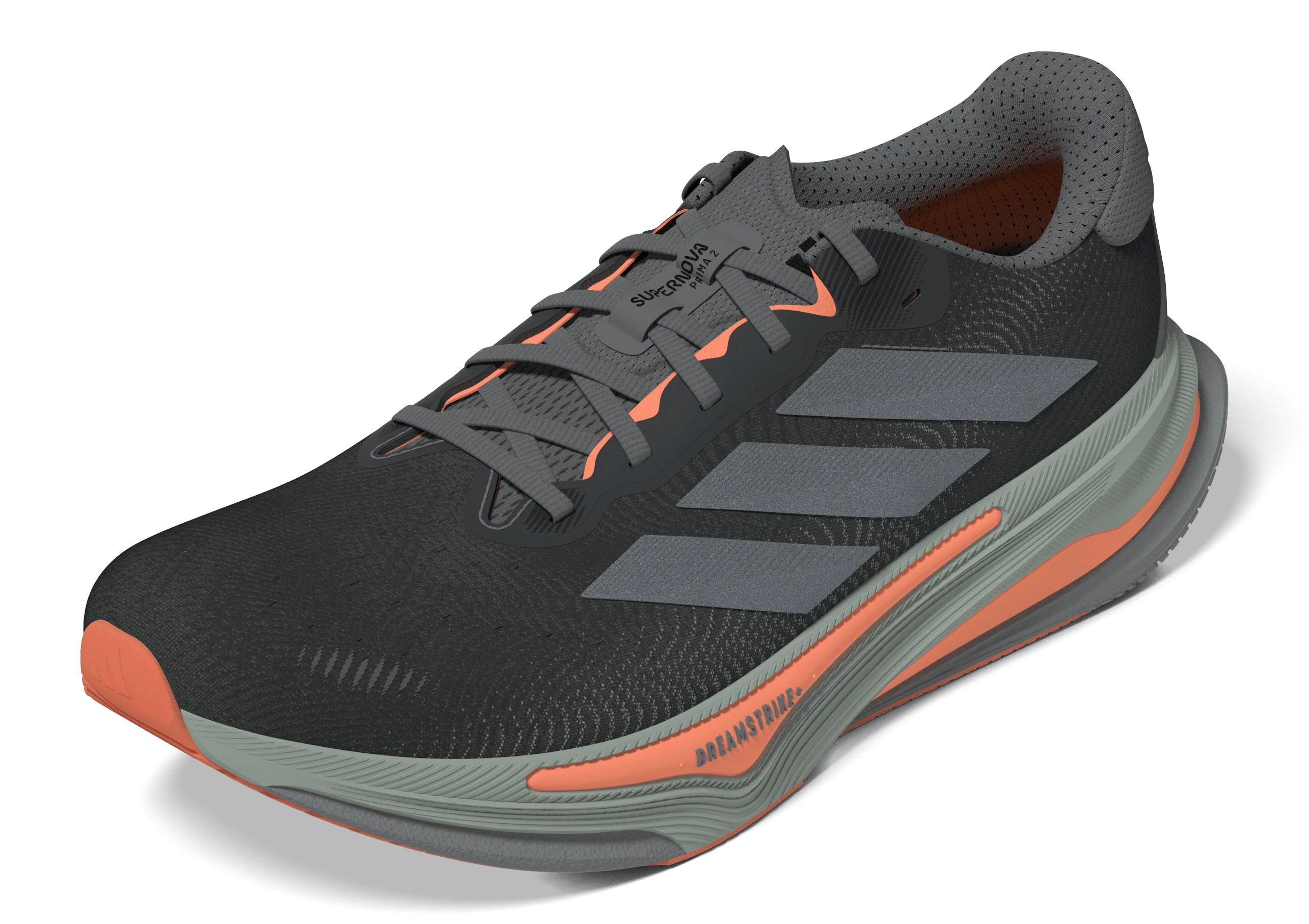 Adidas Mens Supernova Prima 2 - Grey Four/Iron Metallic/Lucid Orange - Neutral - SS26 - Image 9