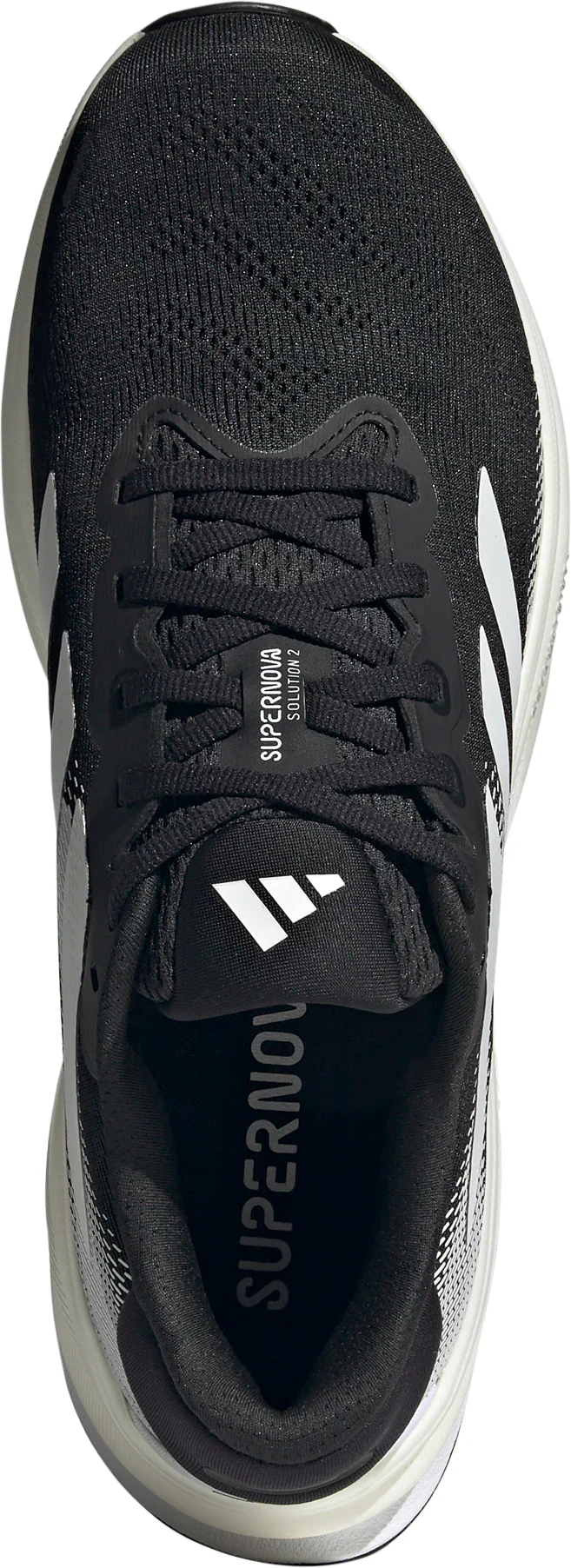 Adidas Mens Supernova Solution 2 - Core Black/Footwear White/Carbon - Stability - SS25 - Image 4