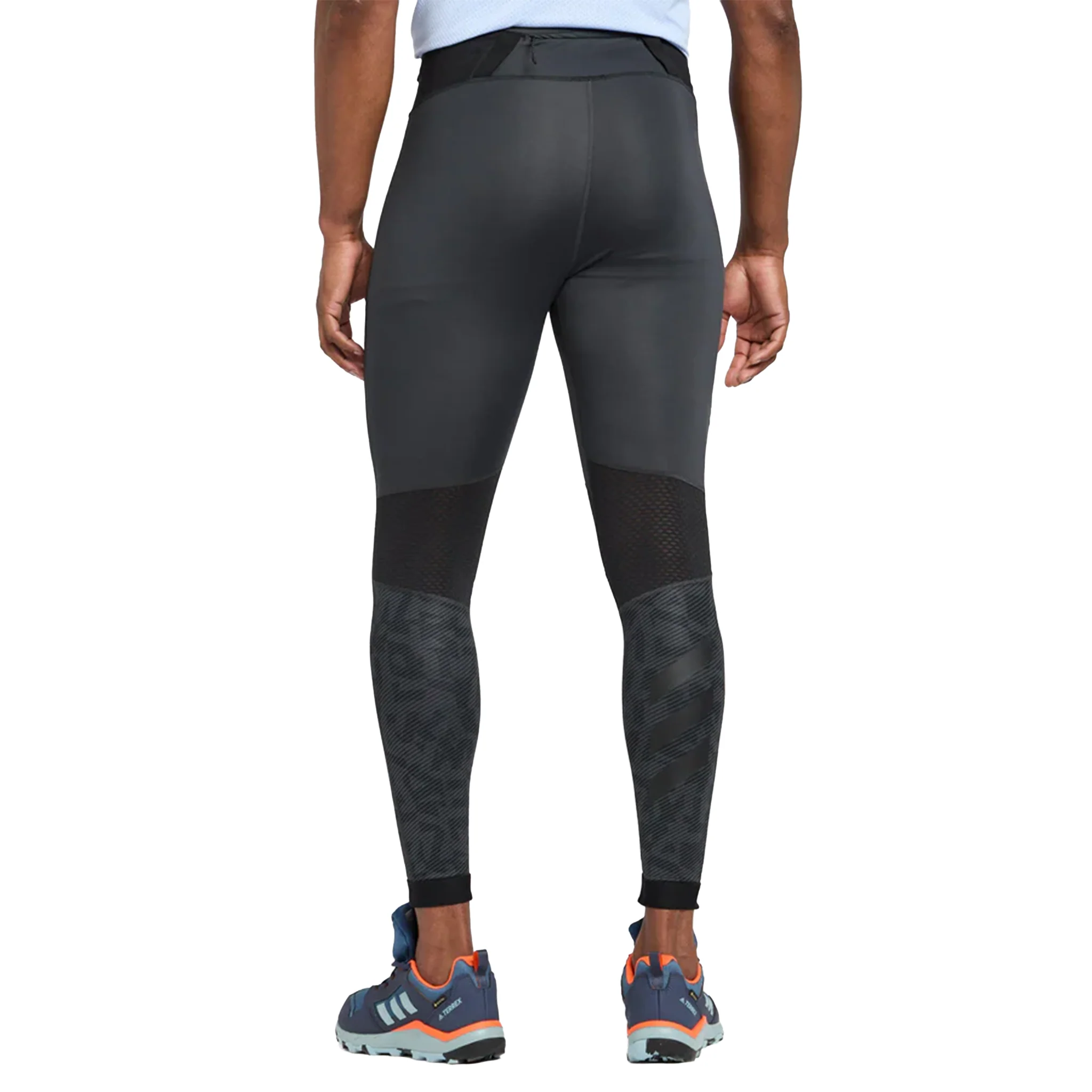 Adidas Mens Terrex Agravic Trail Running Tight - Carbon - Image 2
