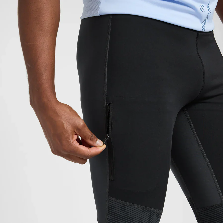 Adidas Mens Terrex Agravic Trail Running Tight - Carbon - Image 3