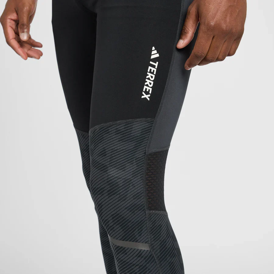 Adidas Mens Terrex Agravic Trail Running Tight - Carbon - Image 4