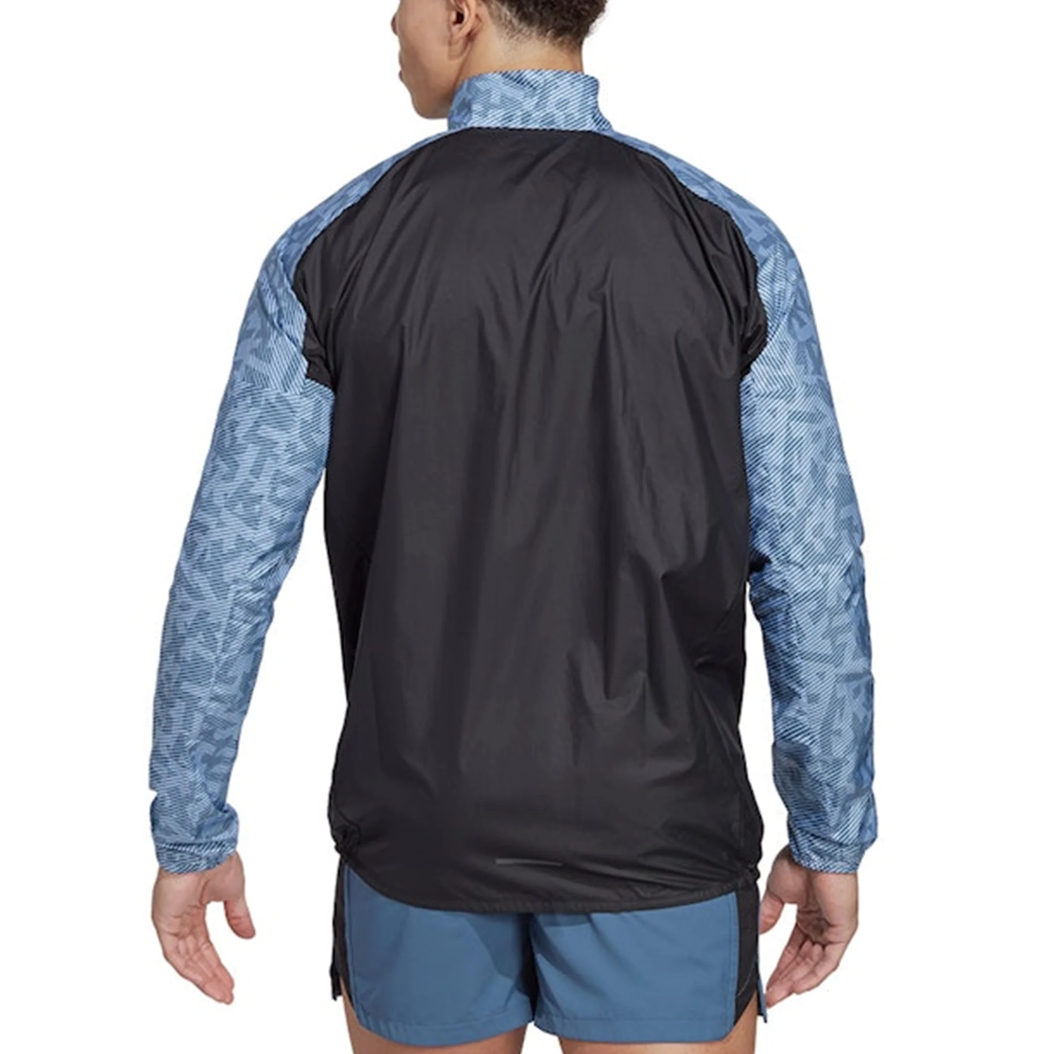 Adidas Mens Terrex Trail Windbreaker Jacket - Blue - Image 2