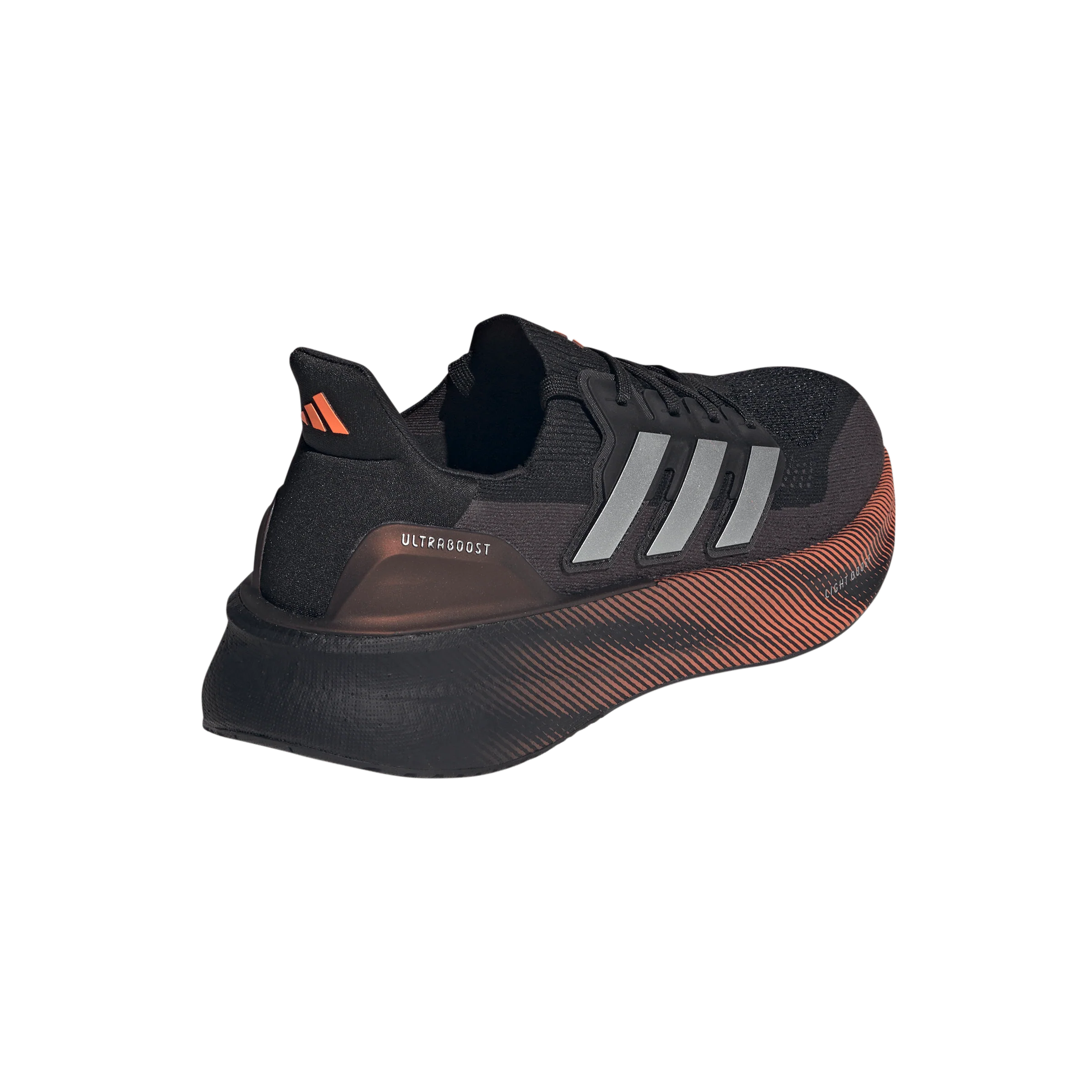 Adidas Mens Ultraboost 5 - Core Black/Silver Metallic/Lucid Orange - Neutral - SS26 - Image 5