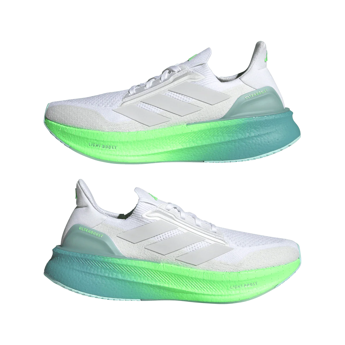 Adidas Mens Ultraboost 5X - Footwear White/Dash Grey/Lime Burst - Neutral - AW25 - Image 9