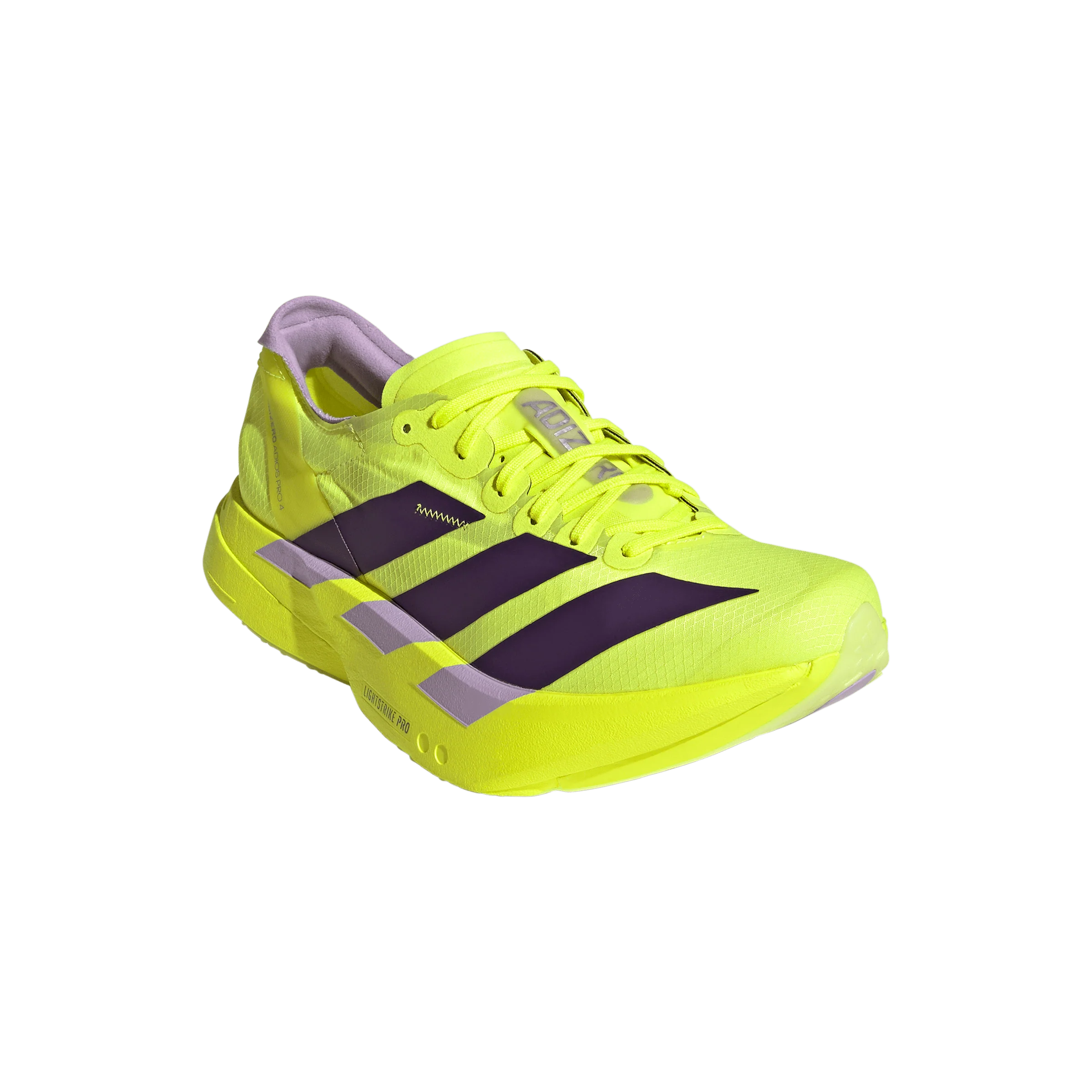 Adidas Womens Adizero Adios Pro 4 - Solar Yellow/Aurora Plum/Powder Plum - Neutral - SS26 - Image 4