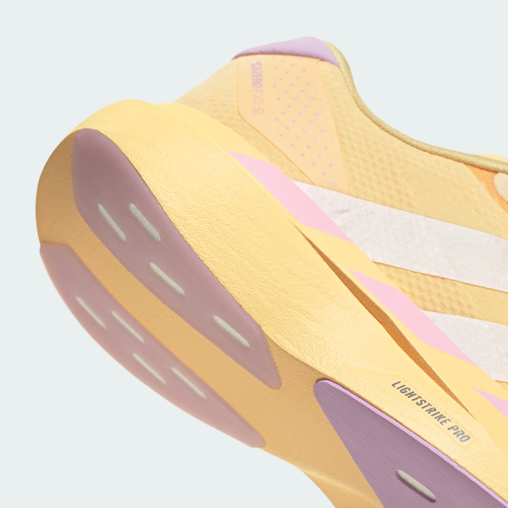 Adidas Womens Adizero Evo SL Woven - Ice Tangerine/Ice Gold Metallic/Bliss Lilac - Neutral - SS26 - Image 5