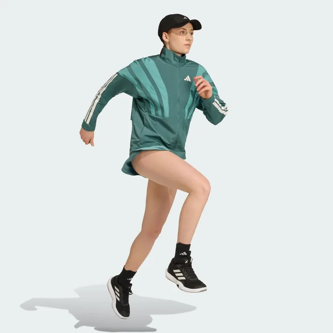 Adidas Womens Adizero Jacket  - Green - Image 4