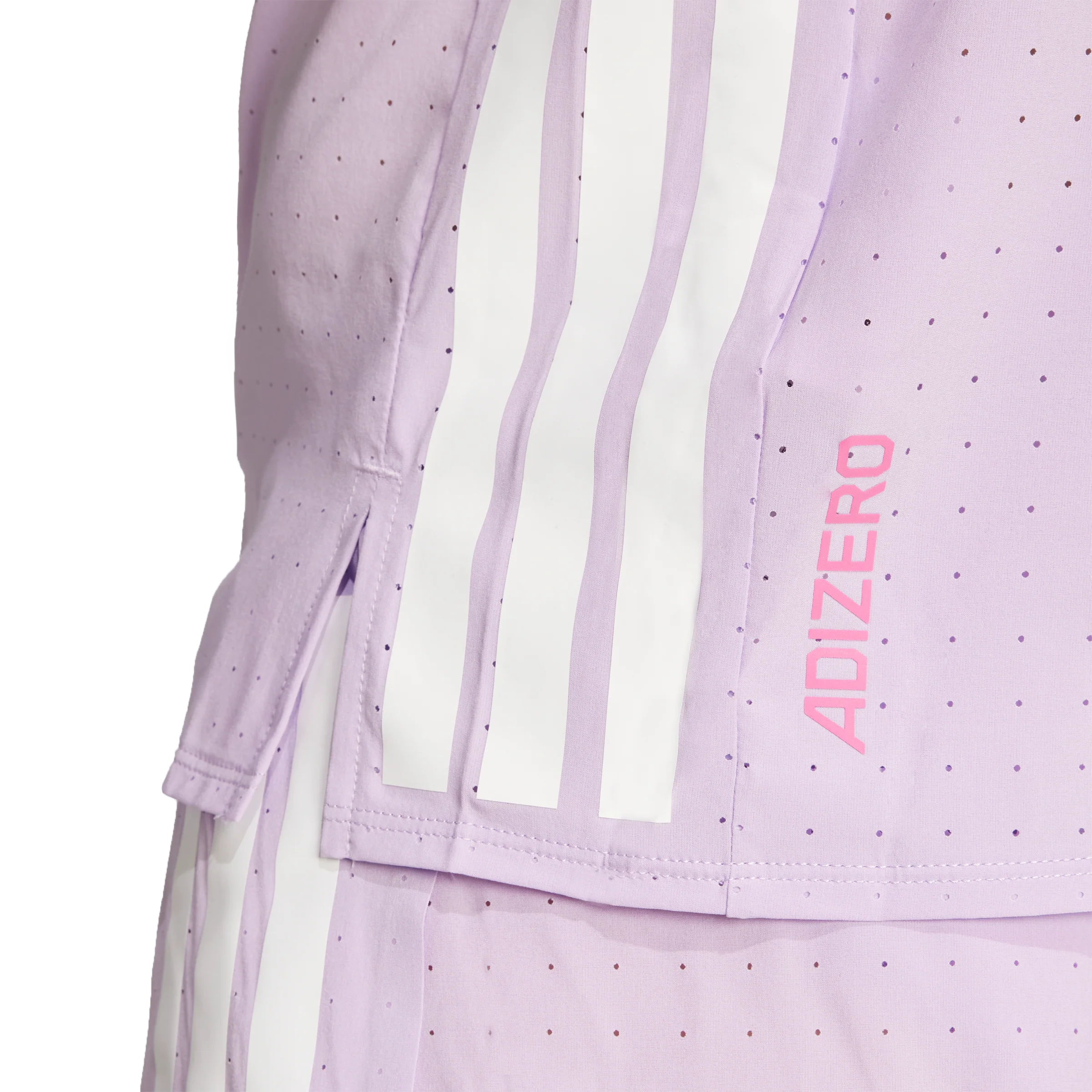 Adidas Womens Adizero Tee - Powder Plum - Image 5