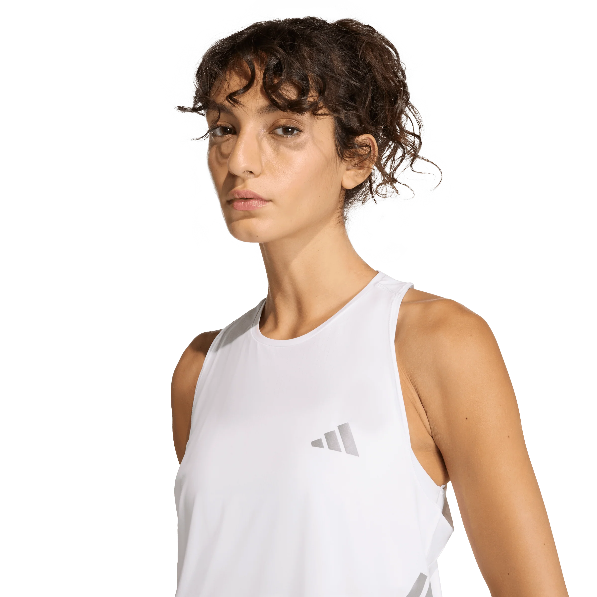 Adidas Womens Iconic Tank - White - Image 5