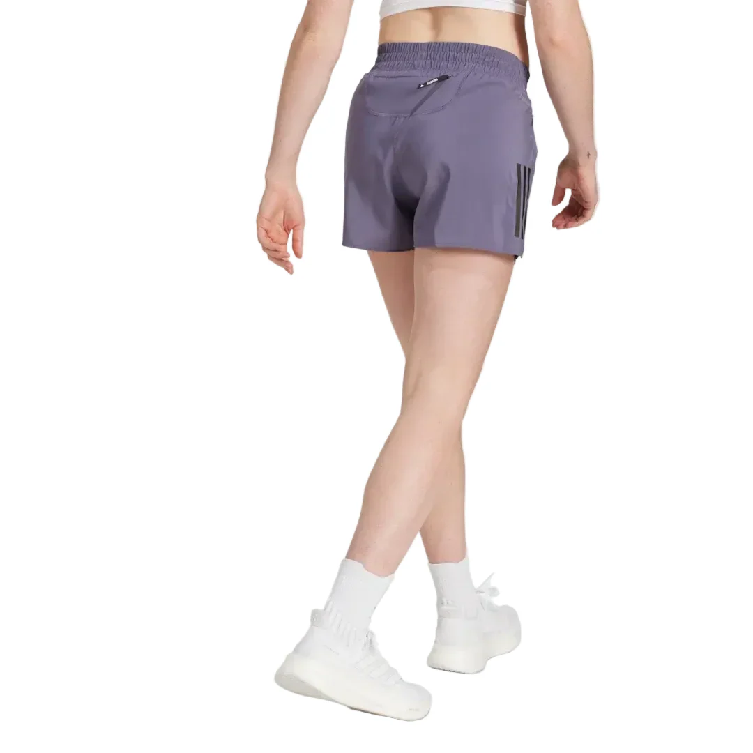 Adidas Womens Own The Run 4" Shorts - Purple - Image 2
