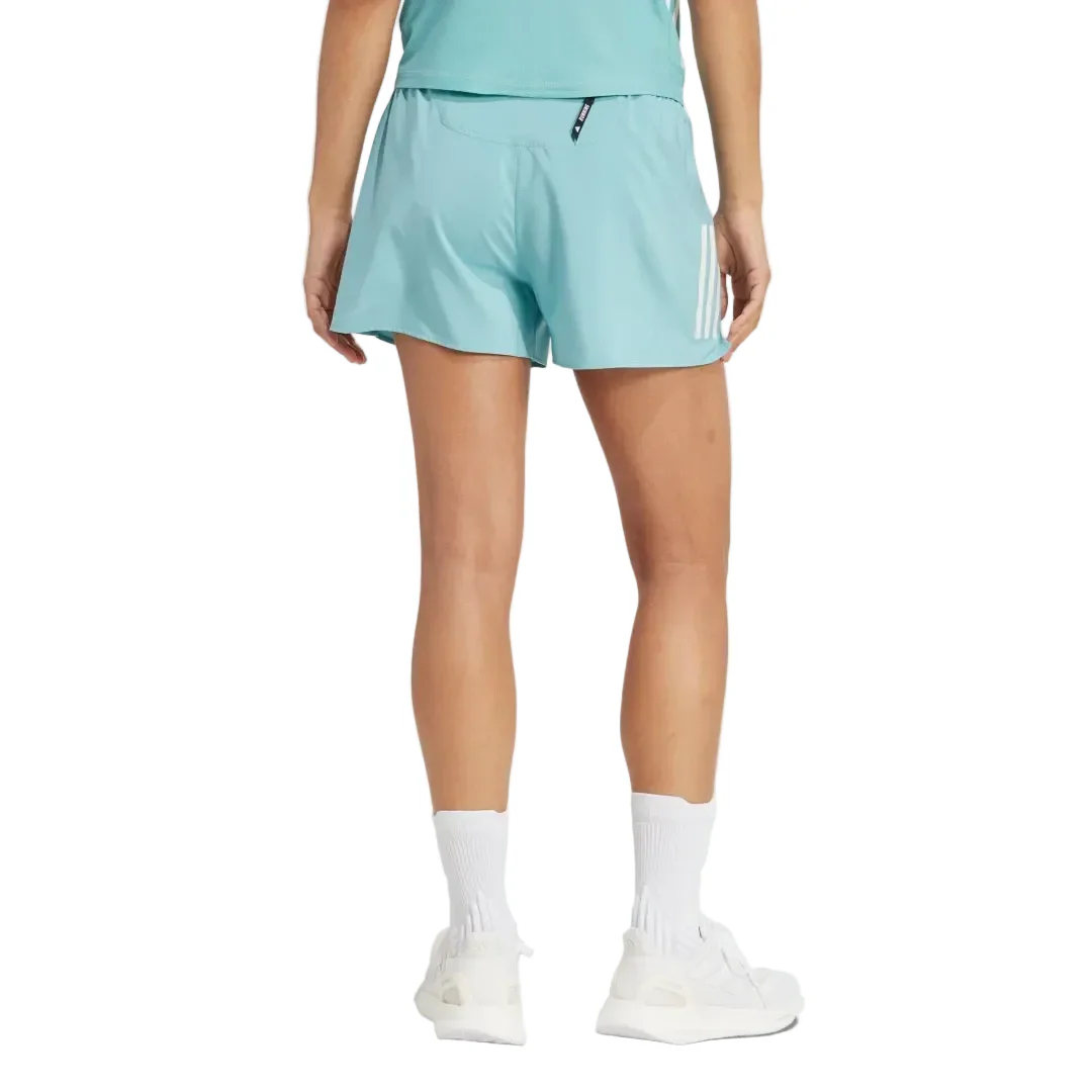 Adidas Womens Own The Run 4" Shorts - Mint - Image 2