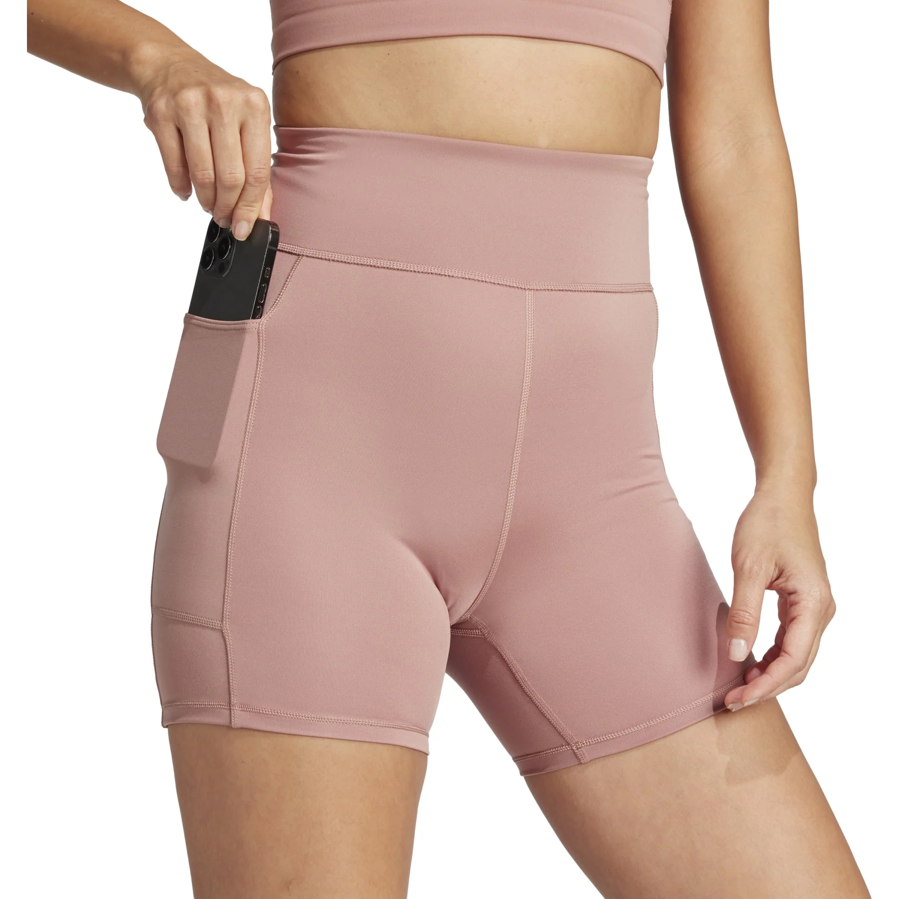 Adidas Womens Own the Run 5" Short - Warm Clay - Image 6