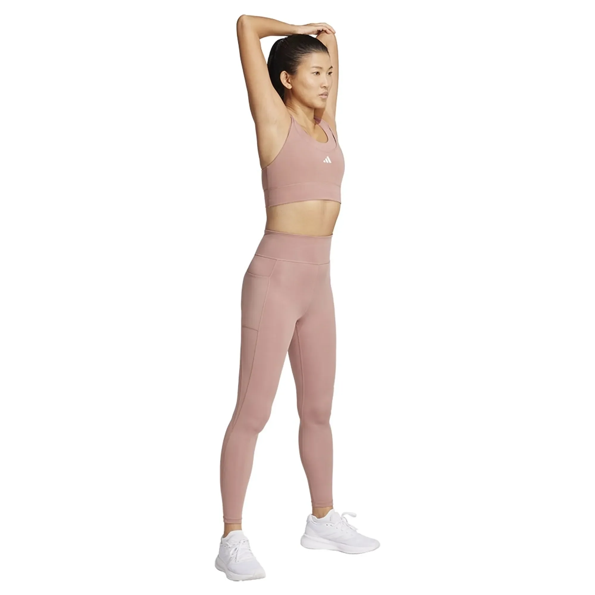 Adidas Womens Own The Run 7/8 Leggings - Pink - Image 4