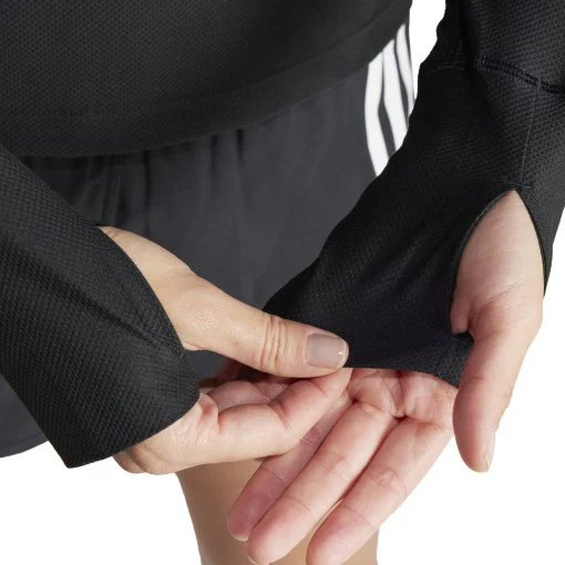 Adidas Womens Own The Run Long Sleeve Black - Black - Image 3