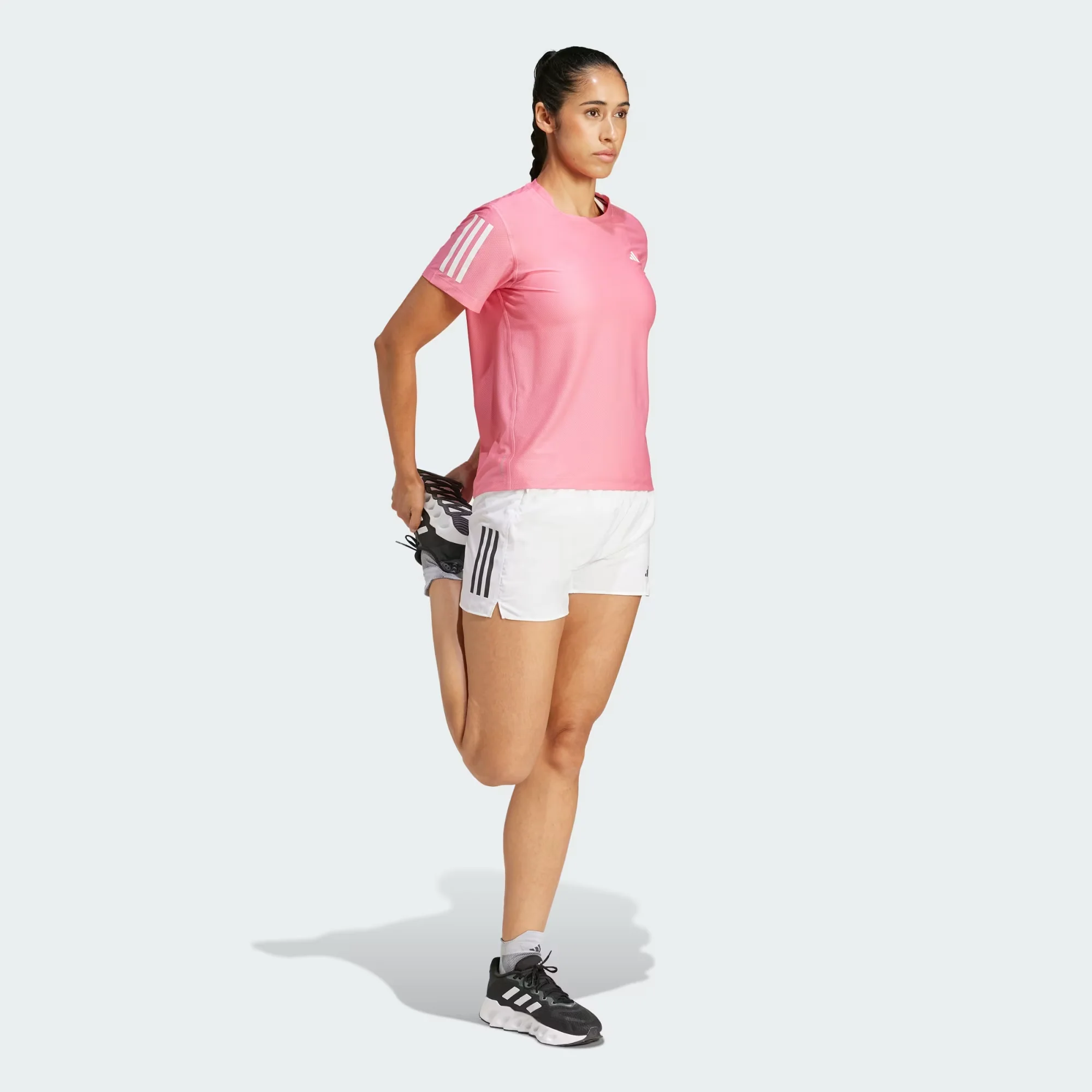 Adidas Womens Own the Run Tee - Pink - Image 4