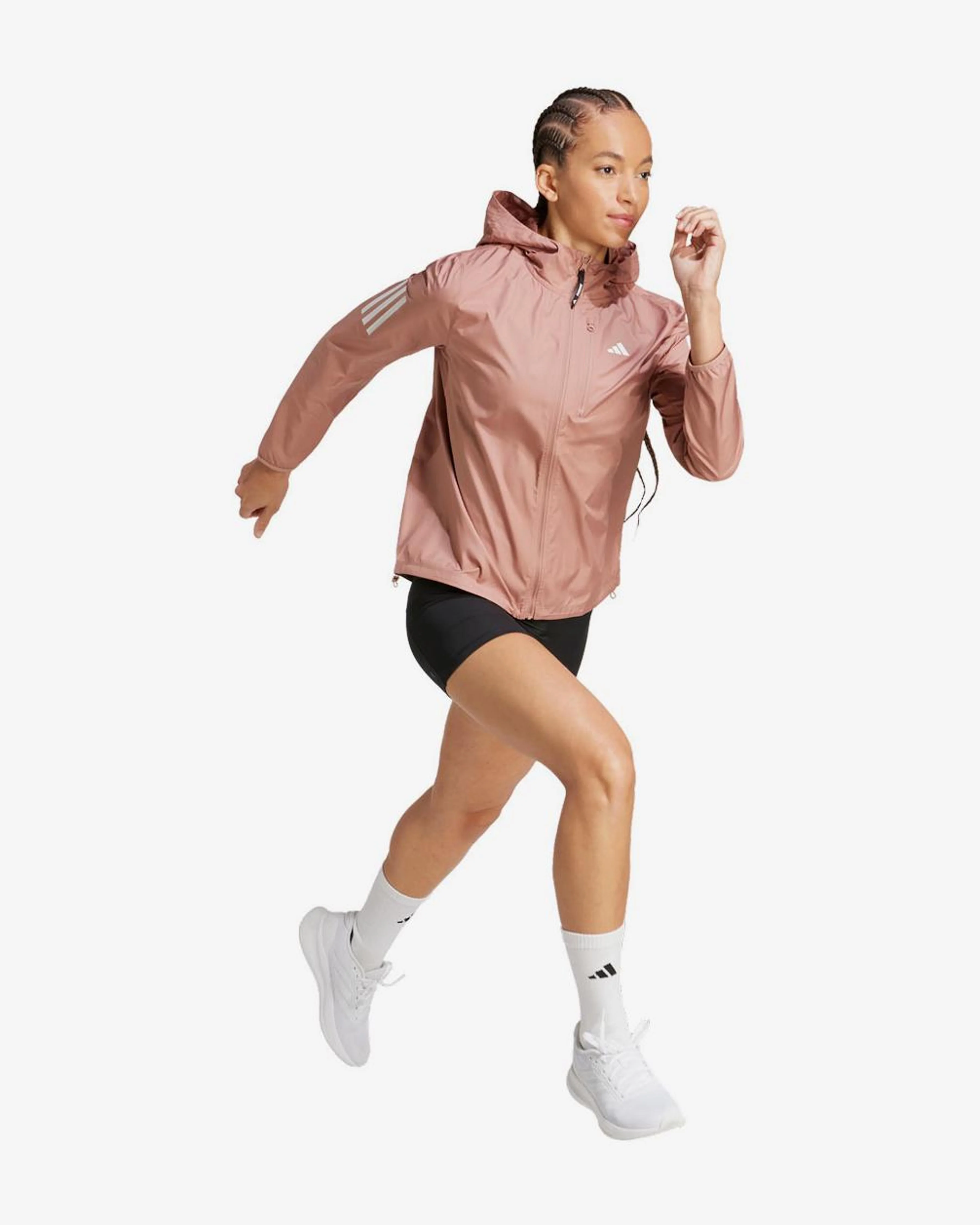 Adidas Womens Own the Running Jacket - Pink - Image 3