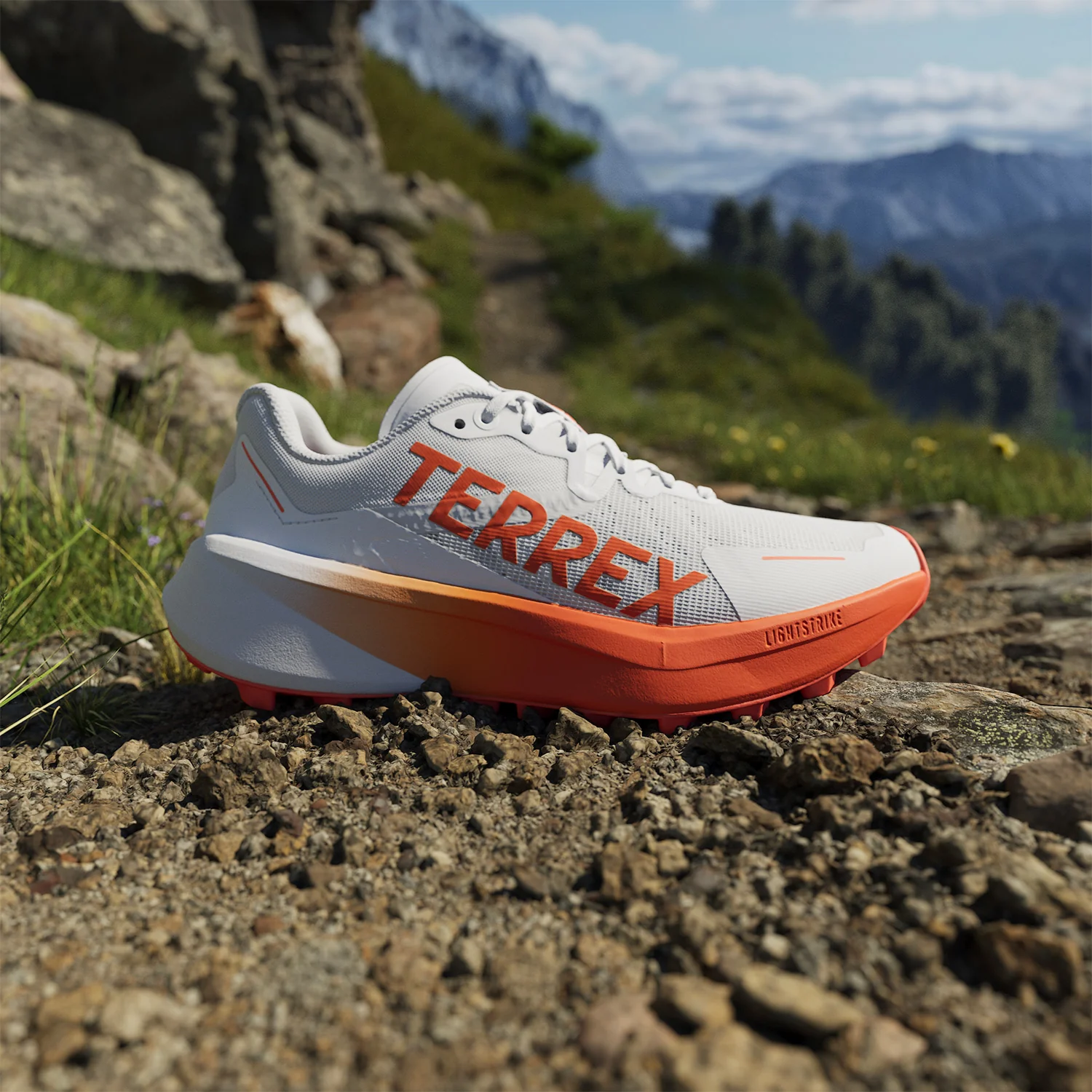 Adidas Womens Terrex Agravic 3 - Footwear White/Semi Impact Orange/Dash Grey - Trail - AW25 - Image 6