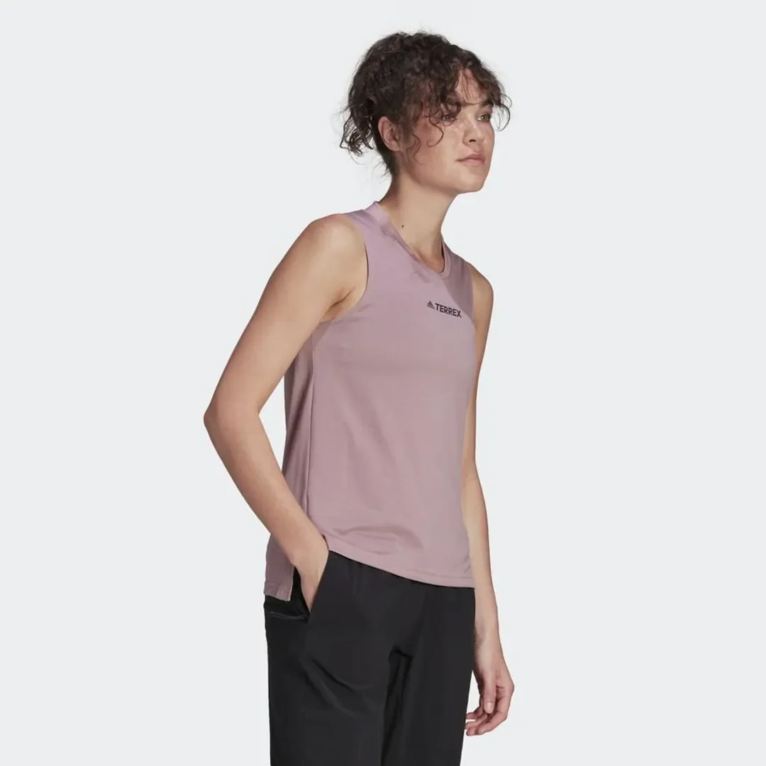 Adidas Womens Terrex Tank Top - Mauve - Image 3