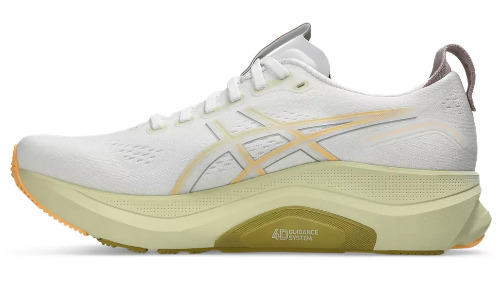 Asics Mens Gel Kayano 32 - White/Orange Glow - Stability - AW25 - Image 3
