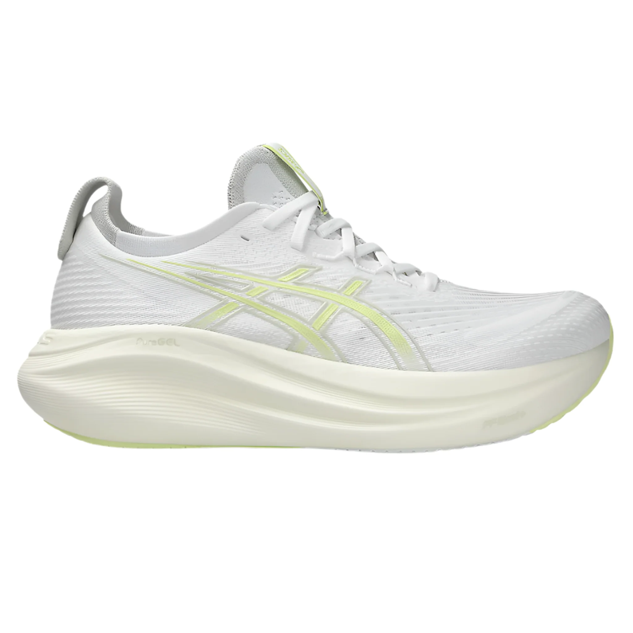 Asics Mens Gel Nimbus 27 - White/Huddle Yellow - Neutral - SS25