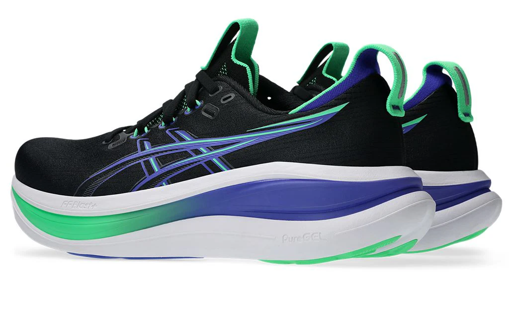 Asics Mens Gel Nimbus 28 - Black/Cobalt Burst - Neutral - SS26 - Image 3