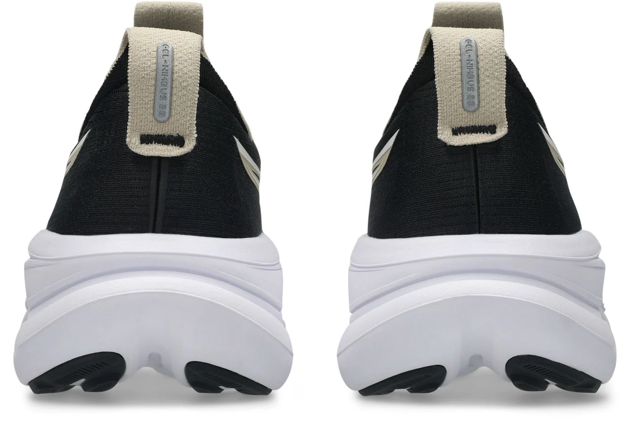 Asics Mens Gel Nimbus 28 Wide - 2E Width - Black/Feather Grey - Neutral - SS26 - Image 4