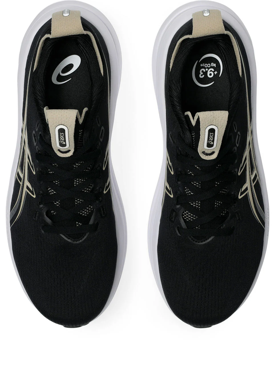 Asics Mens Gel Nimbus 28 Wide - 2E Width - Black/Feather Grey - Neutral - SS26 - Image 6