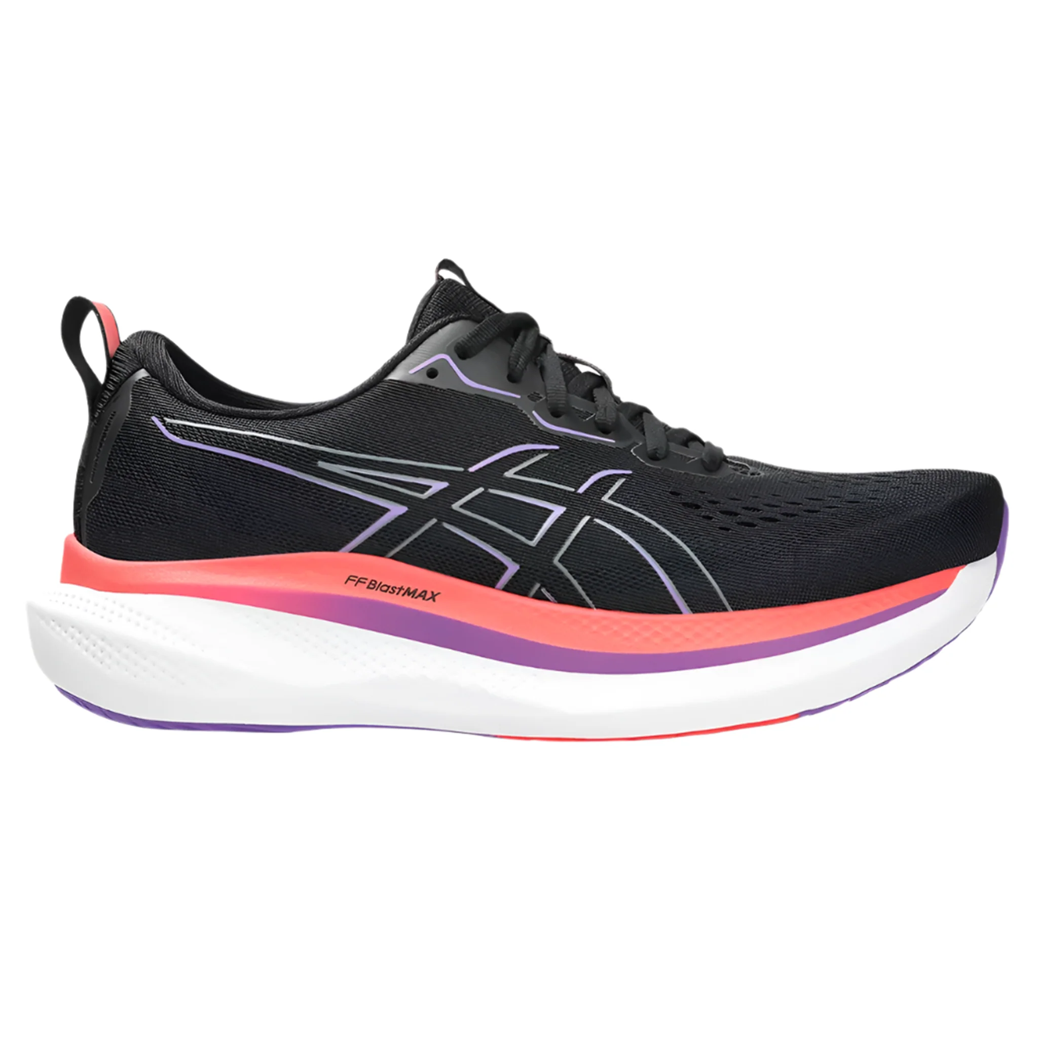 Asics Mens Glideride Max - Black/Flash Red - Neutral - AW25