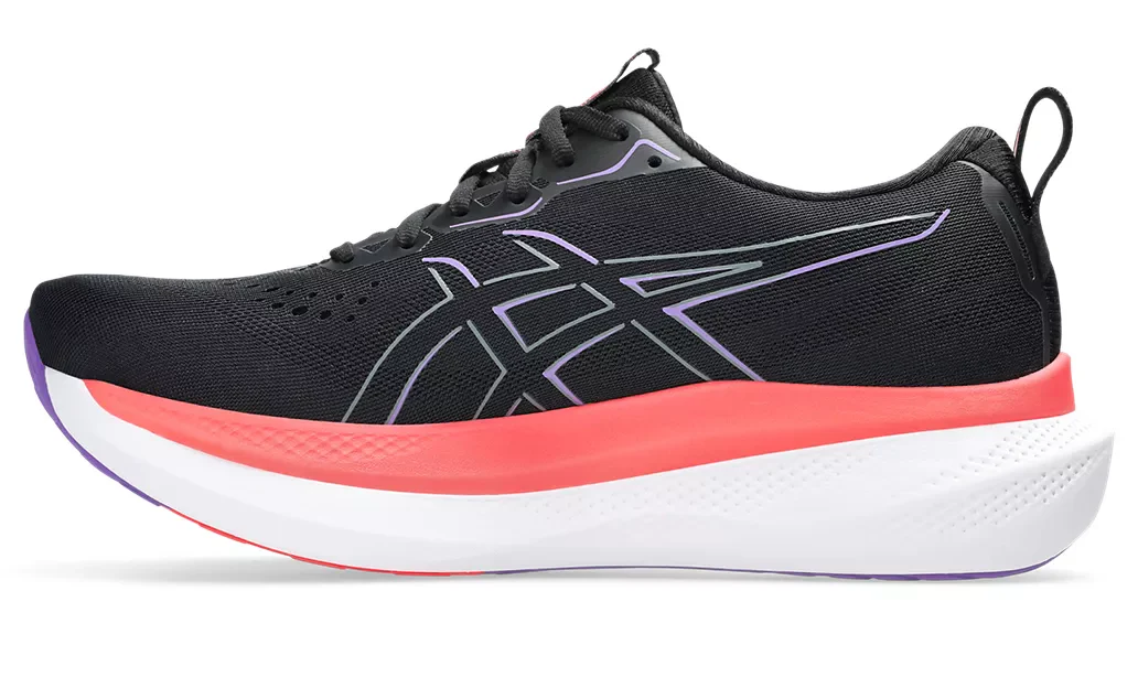 Asics Mens Glideride Max - Black/Flash Red - Neutral - AW25 - Image 6