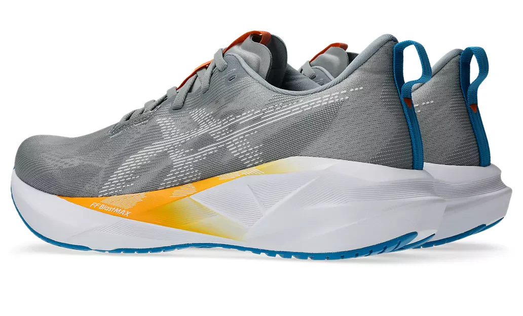 Asics Mens Novablast 5 - Gravel/White - Neutral - SS26 - Image 3