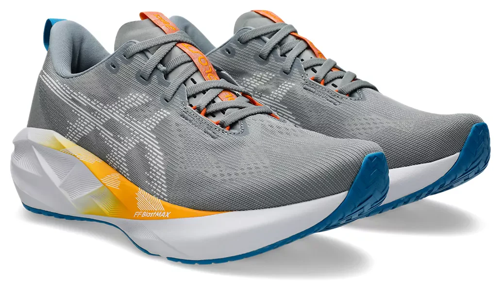 Asics Mens Novablast 5 - Gravel/White - Neutral - SS26 - Image 5