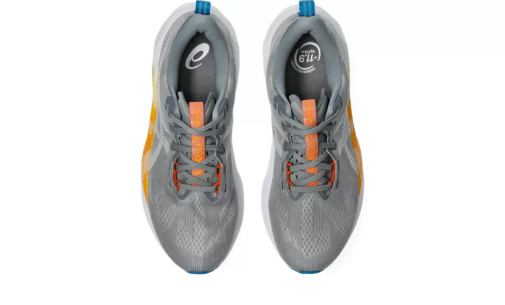 Asics Mens Novablast 5 - Gravel/White - Neutral - SS26 - Image 6