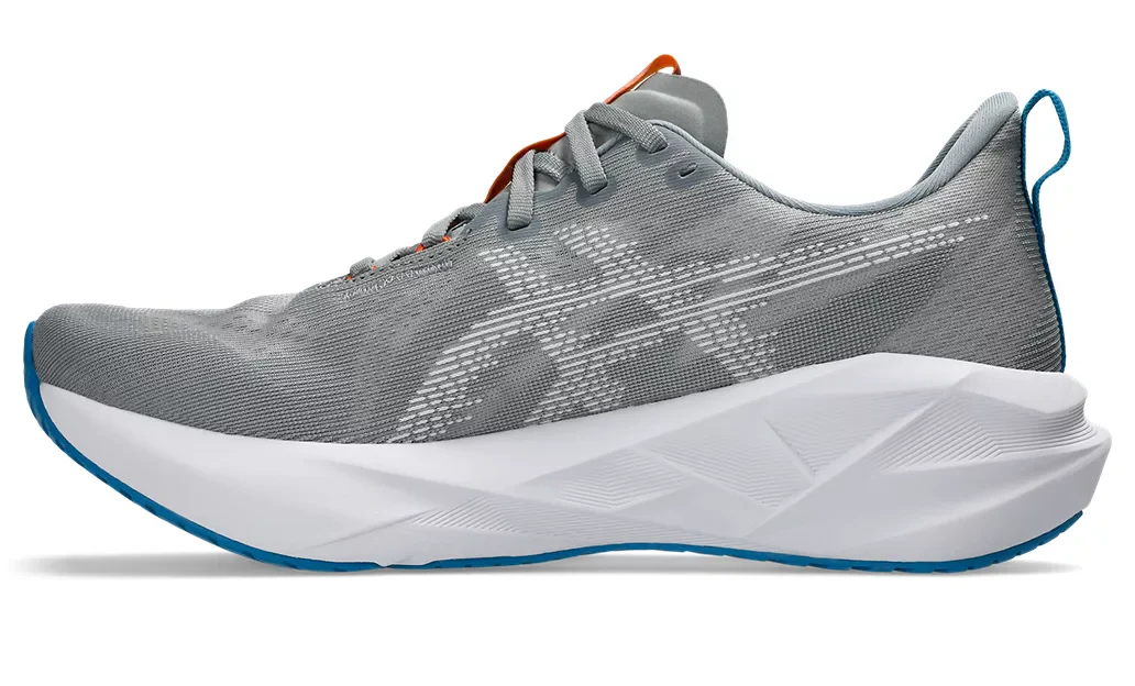 Asics Mens Novablast 5 - Gravel/White - Neutral - SS26 - Image 7