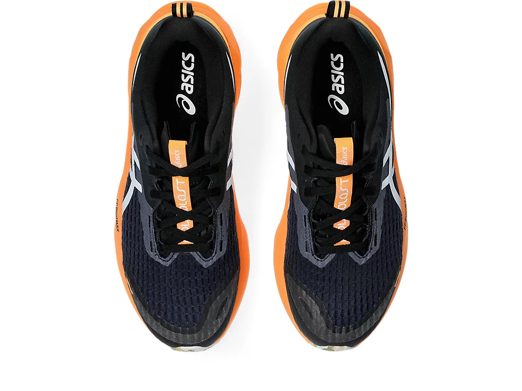 Asics Mens Novablast 5 Lite-Show - Lite-Show/Orange Pop - Neutral - AW25 - Image 3