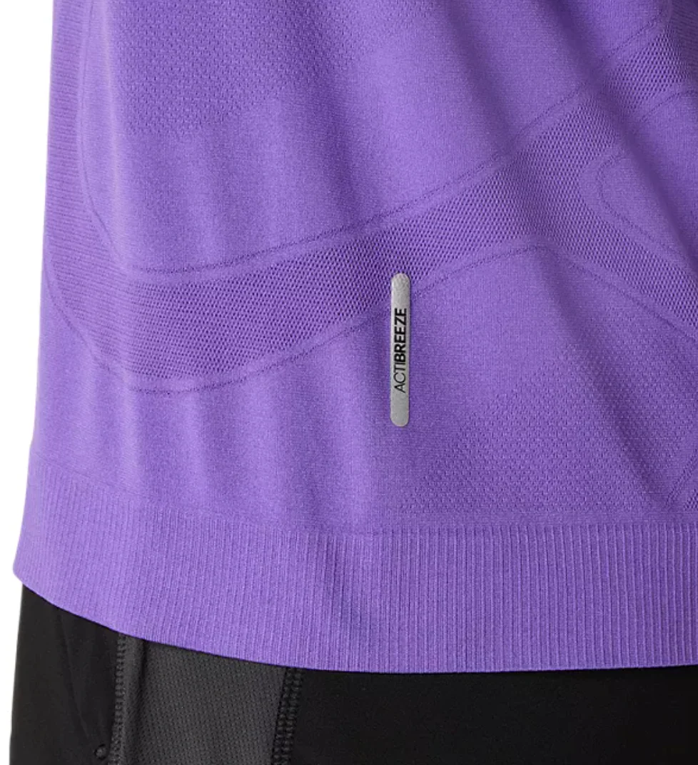Asics Mens Road Seamless SS Top - Edo Purple - Image 4