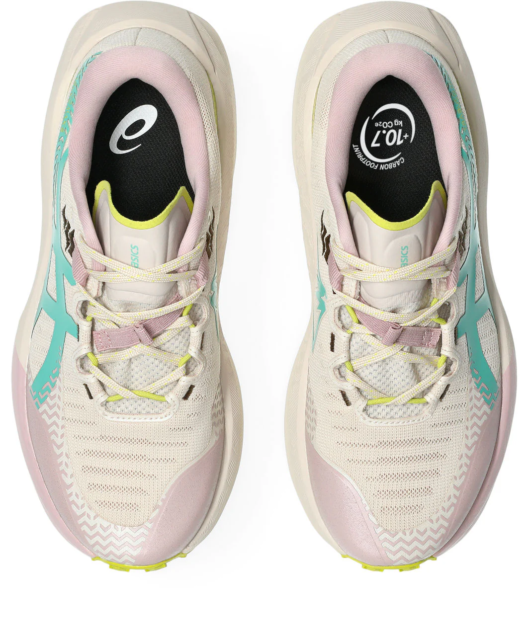 Asics Womens Trabuco Max 5 - Mineral Beige/Aurora Green - Trail - SS26 - Image 4