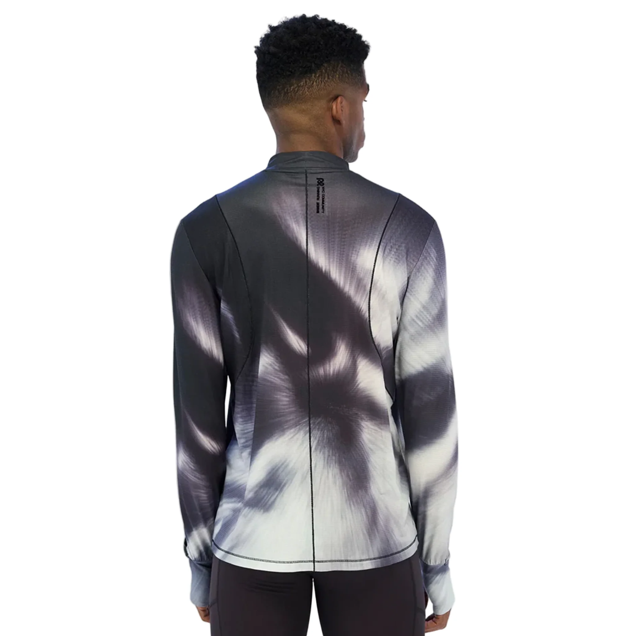 Bandit Mens AuraGrid Mockneck Long Sleeve - Haze Multi - SS26 - Image 3