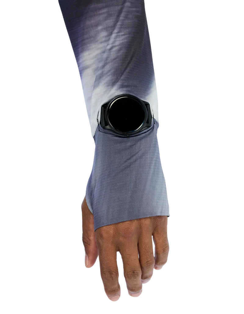 Bandit Mens AuraGrid Mockneck Long Sleeve - Haze Multi - SS26 - Image 5