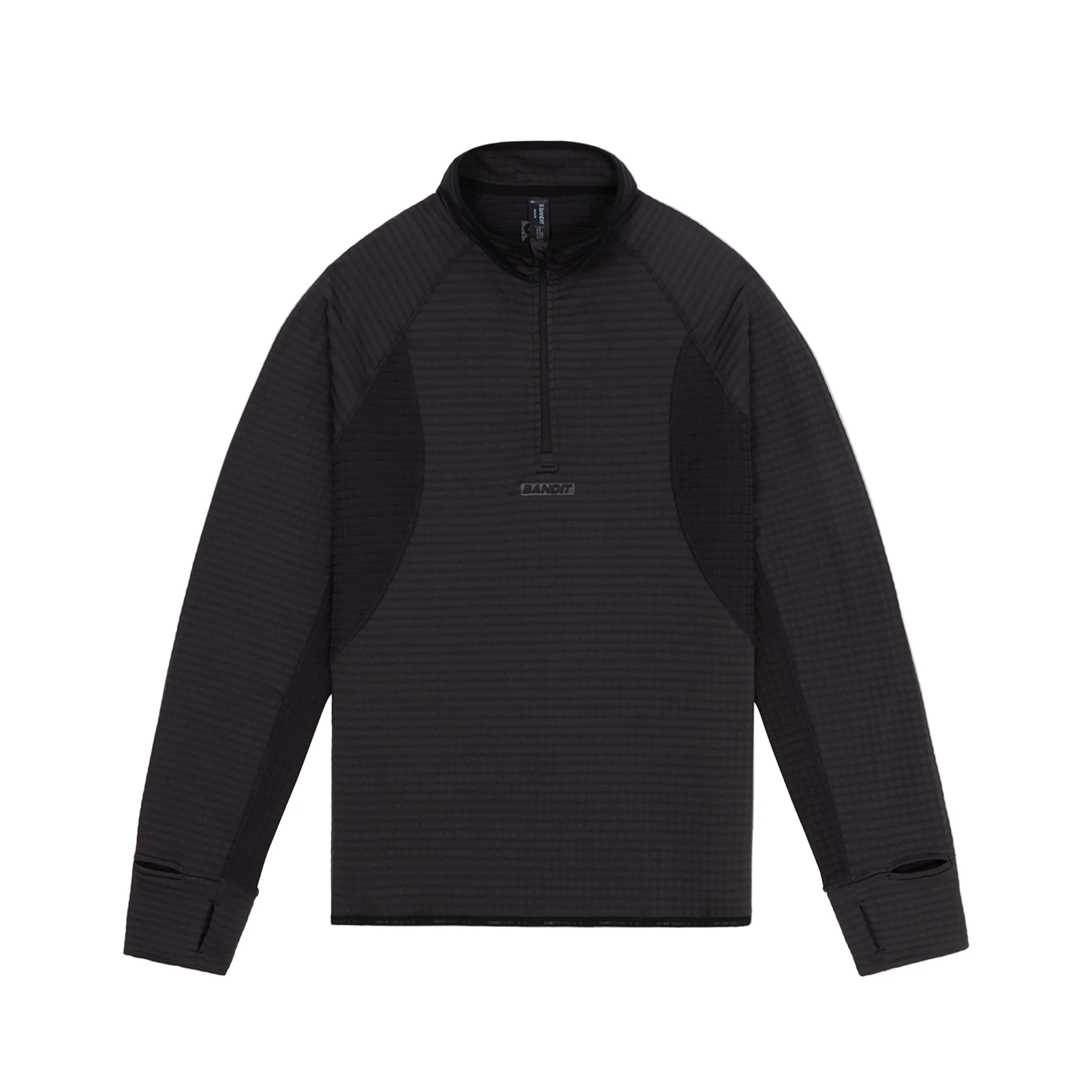Bandit Mens CaldoGrid Quarter Zip - Shadow - SS26