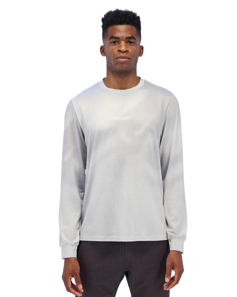 Bandit Mens Micromesh Long Sleeve Performance Tee - Cement Multi - SS26 - Image 2