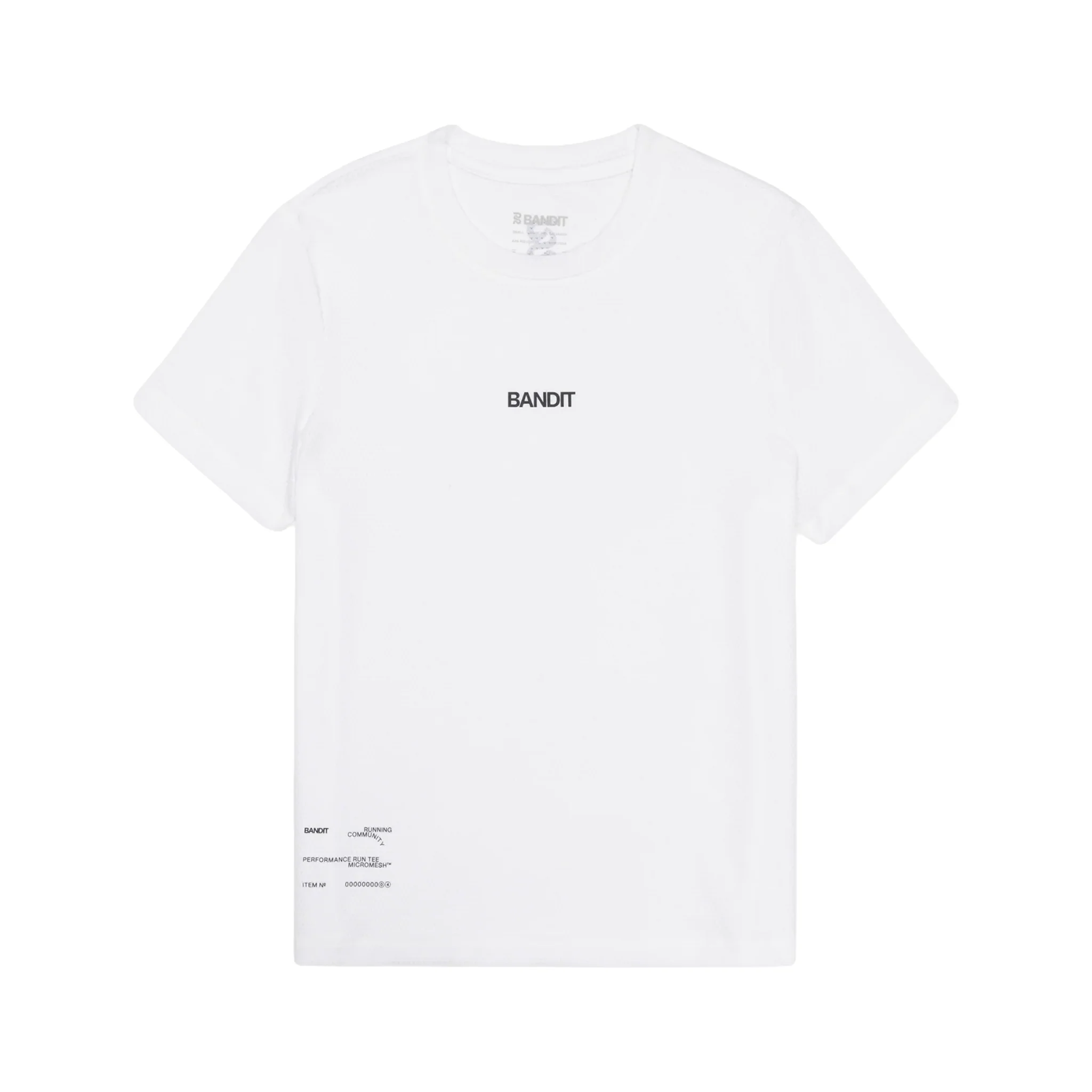 Bandit Mens Micromesh Performance Tee - White - SS26